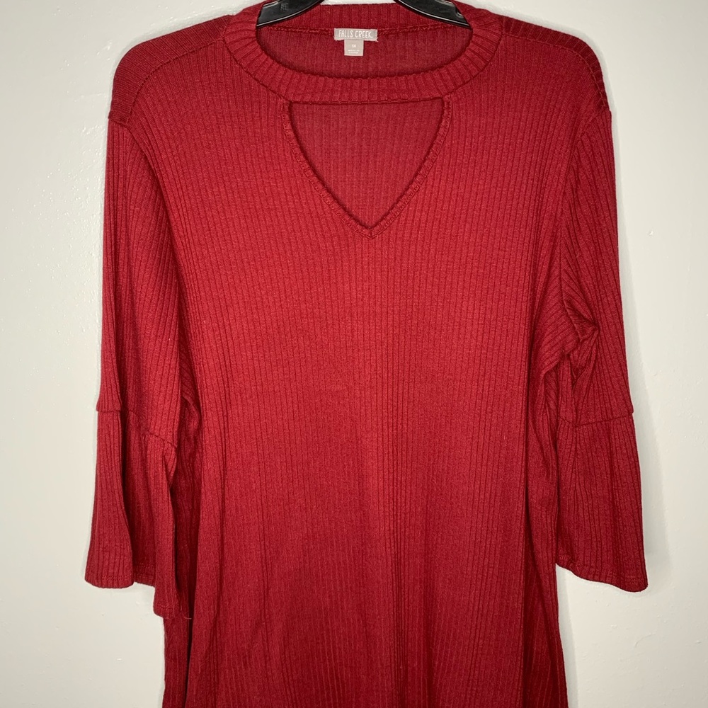 Maroon 3/4 Blouse